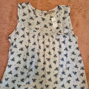 Loft PLUS Floral Sleeveless Blouse